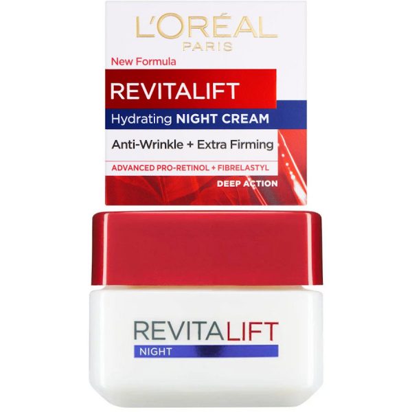L'Oreal Re-vitalift Hydrating Night Cream Anti-Winkle + Extra Firming (Deep Action) – 50Ml
